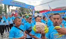 Fun Walk HUT Bhayangkara di Tasik Disambut Antusias Warga, Peserta Tembus Ribuan