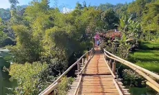 Jelang HUT ke-19 KBB, Jembatan Swadaya Cilangari Masih Rapuh dan Tak Terurus