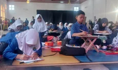 Puluhan Siswa SMP Ikuti Lomba Poster Gerakan 7 Kebiasaan Anak Indonesia Hebat
