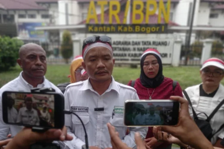 Ratusan Petani Cijeruk dan Cigombong Geruduk Kantor ATR/BPN Kabupaten Bogor