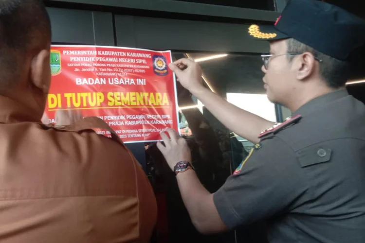 THM yang Jadi Tempat Pesta Gay Disegel Satpol PP Karawang