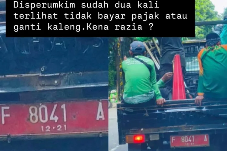 Viral di Medsos, Mobil Disperumkim Kota Bogor Diduga Nunggak Pajak