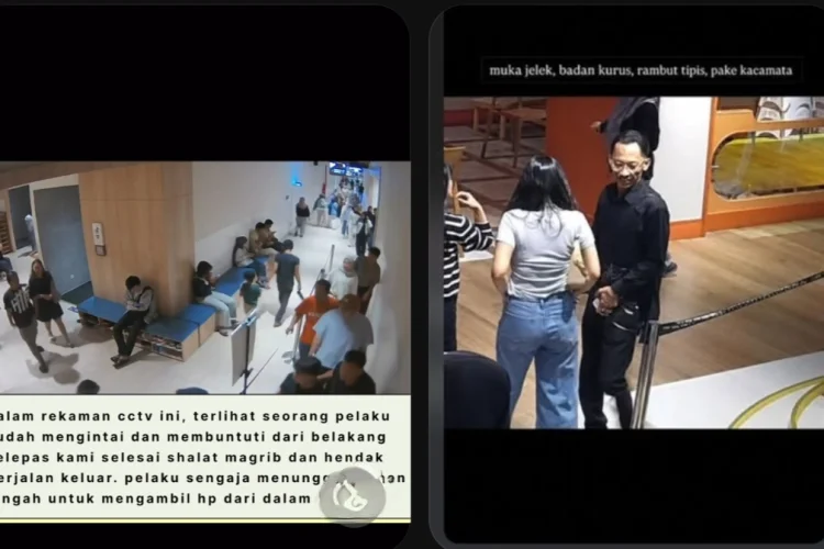 Viral di Bandung! Aksi Copet HP iPhone 17 Pro Max di Mall Terekam CCTV