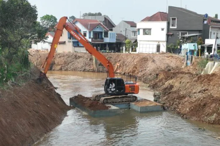 Meminimalisir Korban Banjir, BBWS Bangun Tanggul di Sungai Cileungsi dan Cisadane