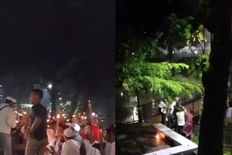 Viral! Bocah Jatuh ke Gorong-gorong saat Pawai Obor di Cibinong