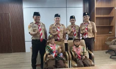 Kwarcab Kota Bogor Kukuhkan Dua Anggota Pramuka ABK Jadi Pramuka Garuda