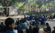 Warga Senang dan Antusias Ikuti Nobar Piala Dunia 2026 di Taman Ekspresi 