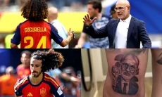 Spanyol Juara Pildun, Cucurella Tepati Janji Buat Tato Wajah Pelatih di Lengan Kiri