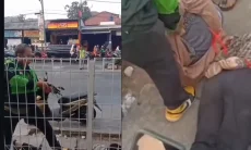 Viral Detik-detik Terduga Pelaku Ganjal ATM Dibekuk Polisi Berjaket Ojol di Pamulang