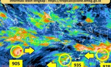 Waspada Bibit Siklon 94W di Pasifik: BMKG Petakan Daerah Potensi Hujan dan Kabut Asap
