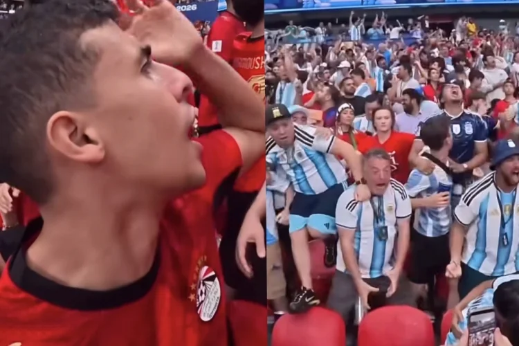 Viral! Suporter Mesir Disiram Bir oleh Fans Argentina di Piala Dunia 2026