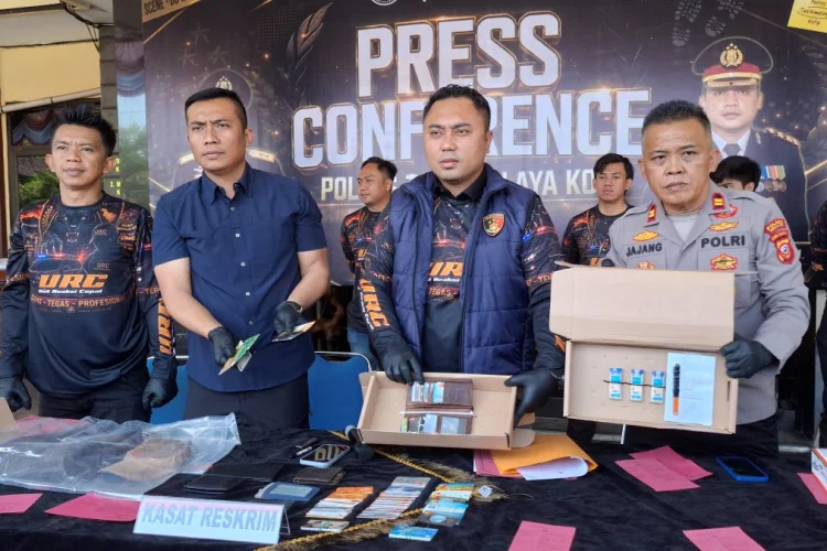 Polres Tasikmalaya Kota Ringkus Trio Pelaku Ganjal ATM