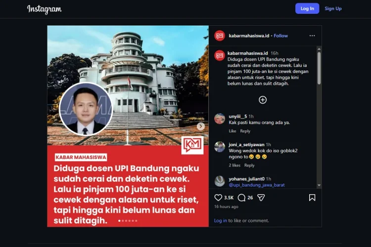 Viral Dugaan Penipuan Libatkan Oknum Dosen UPI, Pihak Kampus Beri Klarifikasi