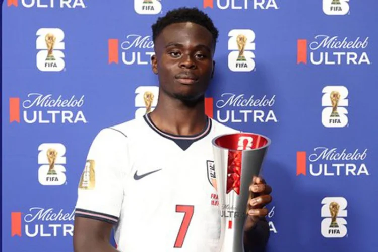 Bukayo Saka Bangga Namanya Sejajar dengan Lineker dan Harry Kane