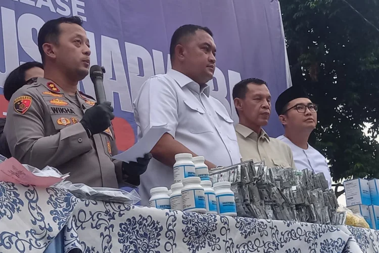 Jadi yang Pertama di Jabar, Polres Bogor Ungkap Peredaran Pods Getar dan Happy Water