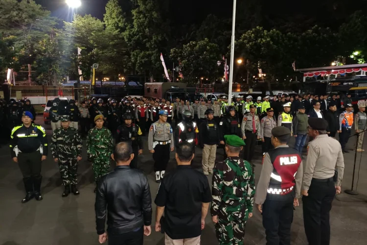 Polrestabes Bandung Gelar Patroli Gabungan,  Pastikan Keamanan Kota