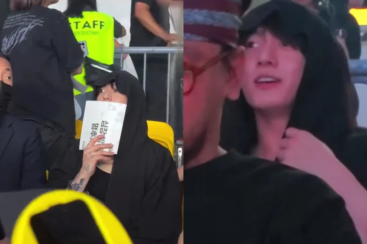 Di Tengah Sibuknya Tur Dunia 'ARIRANG', Jungkook BTS Santai Nonton Konser Stray Kids
