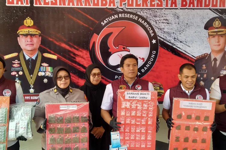 Sebulan, Polresta Bandung Sita 1 Juta Pil dan 1,5 Kilogram Sabu