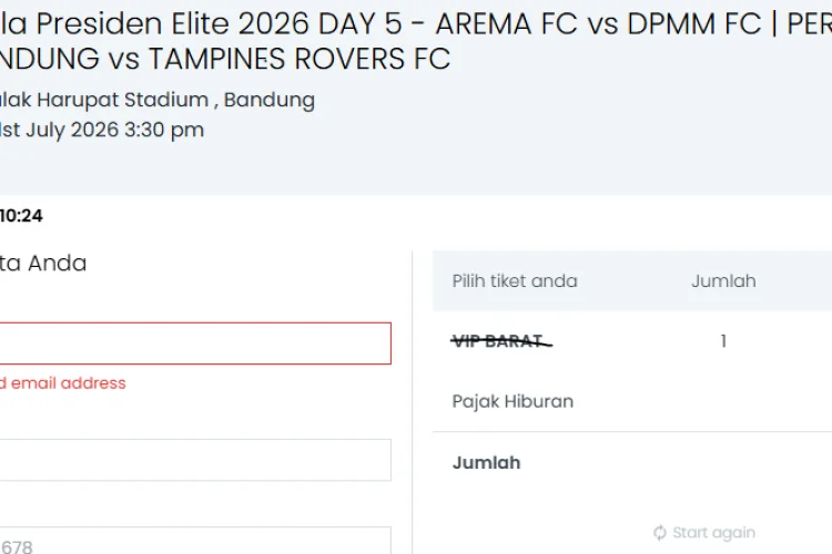Tiket Persib vs Tampines Rovers Masih Ada, Cek Harganya di Sini