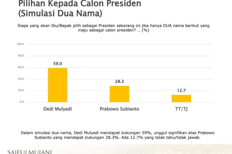 Elektabilitas Dedi Mulyadi Lampaui Prabowo dalam Survei SMRC, Ini Tanggapan Pakar