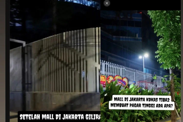 Marak Pagar Baru Berdiri di Mal Jakarta, Gubernur DKI Minta Segera Lepas