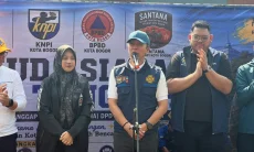 Dedie Kukuhkan Santana dan TP3 KNPI Kota Bogor, Peduli Lingkungan dan Kebencanaan