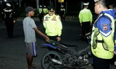 32 Motor Knalpot Brong Diamankan Polres Cirebon Kota di Kedawung