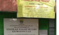 Gedung SDN 026 Bojongloa Bandung  Digembok Ahli Waris, Siswa Dialihkan ke PJJ