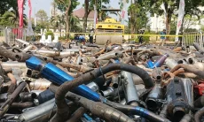 Ribuan Knalpot Brong Disita, Pemprov Jabar Bakal Bagikan Knalpot Standar Gratis