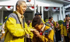 Kontingen Kwarcab Kota Bogor Jamnas XII Dilepas, Dedie Titip Semangat Persaudaraan