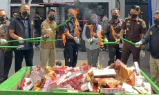 Ribuan Gram Narkoba Dimusnahkan Kejari Kota Bandung