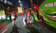 Bus Putra RB Kecelakaan di Nagreg, Satu Penumpang Tewas Terjepit