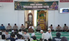 Polresta Bandung Gelar Jumat Berkah, 1.000 Anak Yatim Diajak Doa Bersama