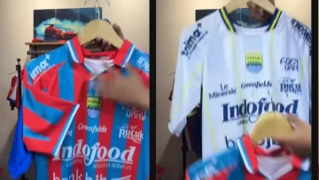 Belum 24 Jam Rilis, Jersey KW Persib Bandung Sudah Dijual di Live Medsos