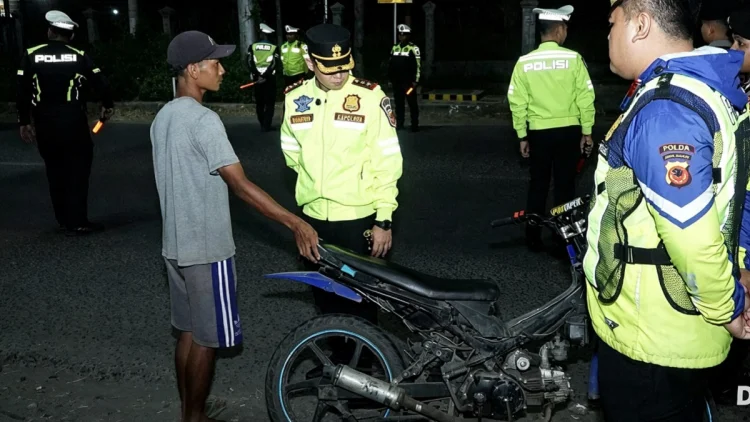 32 Motor Knalpot Brong Diamankan Polres Cirebon Kota di Kedawung