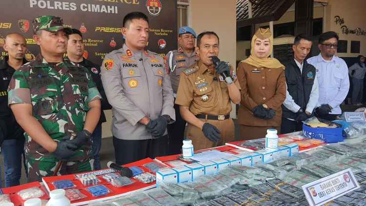 Polres Cimahi Ungkap 47 Kasus, Sita 506 Ribu Obat Terlarang Senilai Rp3,28 Miliar