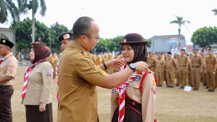 Bawa Nama Kota Tasik, Kontingen Pramuka Dilepas ke Jamnas XII Cibubur
