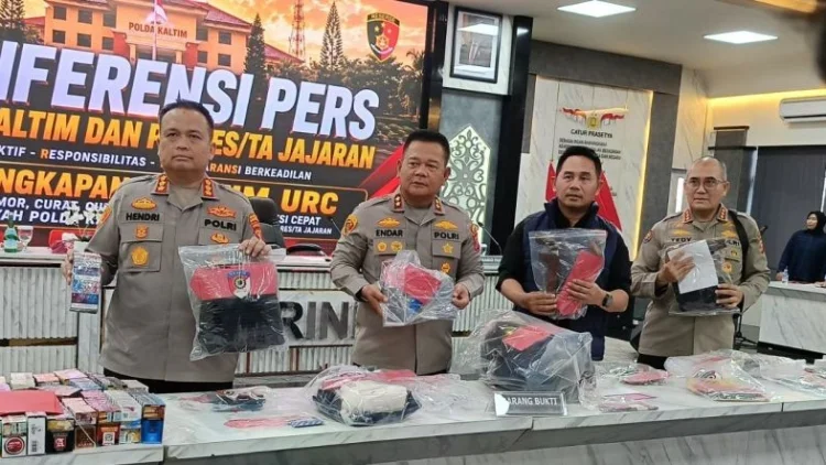 Polda Kaltim Tahan 148 Tersangka Kejahatan 3C dalam Tiga Bulan, Curat Mendominasi
