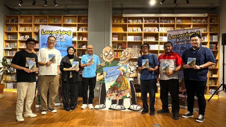 JNE dan Grasindo Angkat Kisah Kurir lewat Komik Pengantar Kebahagiaan
