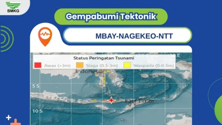 BMKG Akhiri Peringatan Tsunami Akibat Gempa M7,7 NTT