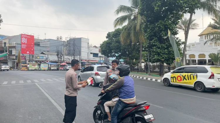 110 Motor Knalpot Brong Diamankan dalam Razia Gabungan di Tasikmalaya