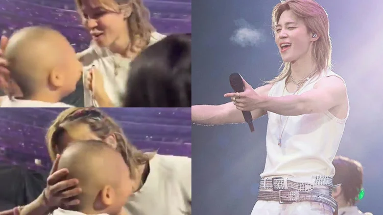 Jimin Cium Pipi Pasien Muda Penderita Kanker yang Nonton Konser BTS di Arlington