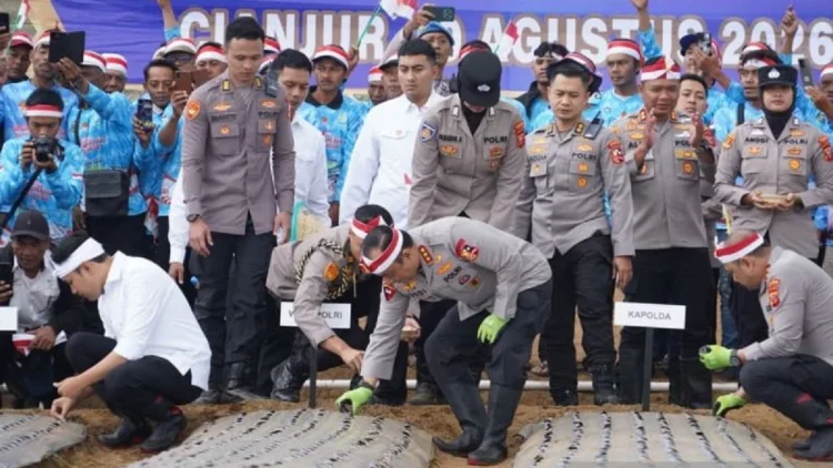 Di 14 Daerah se-Jabar, Polri Budidaya Bawang Putih