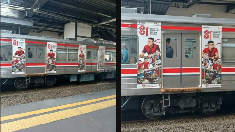 Heboh Desain Iklan Kereta HUT RI Dikira Tokoh Publik, KAI Commuter Beri Klarifikasi