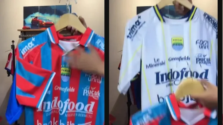 Belum 24 Jam Rilis, Jersey KW Persib Bandung Sudah Dijual di Live Medsos
