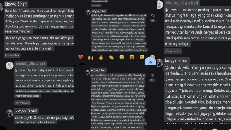 Tak hanya Warlok, Seorang WNI Laporkan Banyak Orang Indonesia juga Hilang di Jeju??