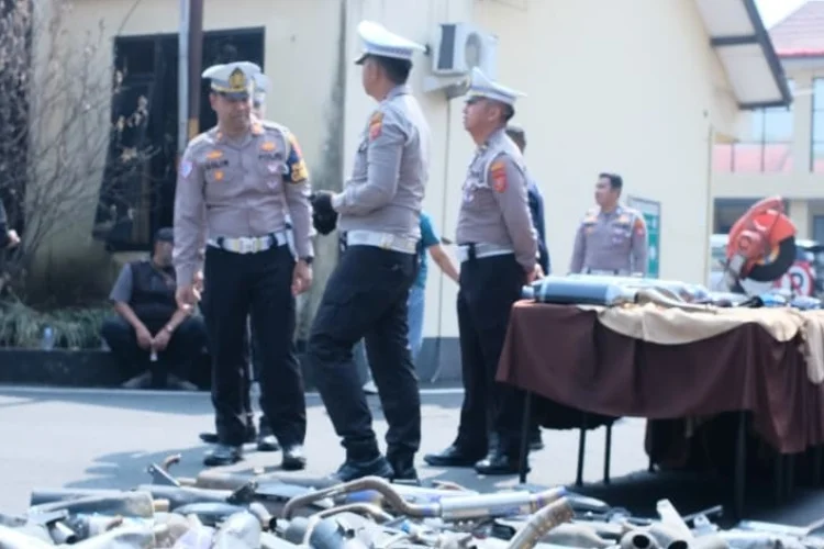 Satlantas Polresta Bandung Tindak 1.589 Knalpot Brong