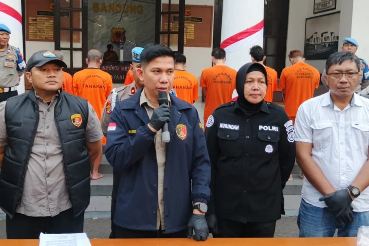 Tujuh Pelaku Pencuri Motor di Lima TKP Ditangkap Jajaran Polrestabes Bandung