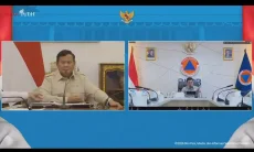 Viral, Momen Prabowo Salah Sebut Wilayah Kebakaran Lahan Dikoreksi Petugas BNPB