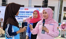 Cegah Stunting Dibidik Sejak Remaja, 200 Siswi SMPN 1 Gebang Didorong Rutin Minum TTD